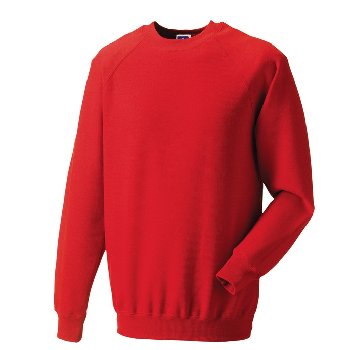 J762M Russell Mens Classic Sweatshirt Red Front