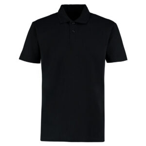 KK422M Kustom Kit Regular Fit Workforce Polo Black Front