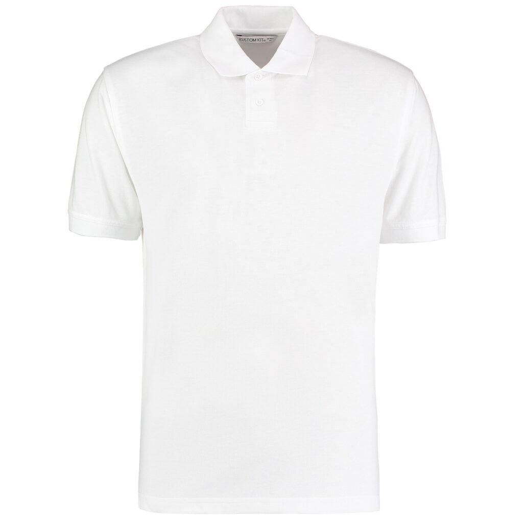 KK422M Kustom Kit Regular Fit Workforce Polo White Front