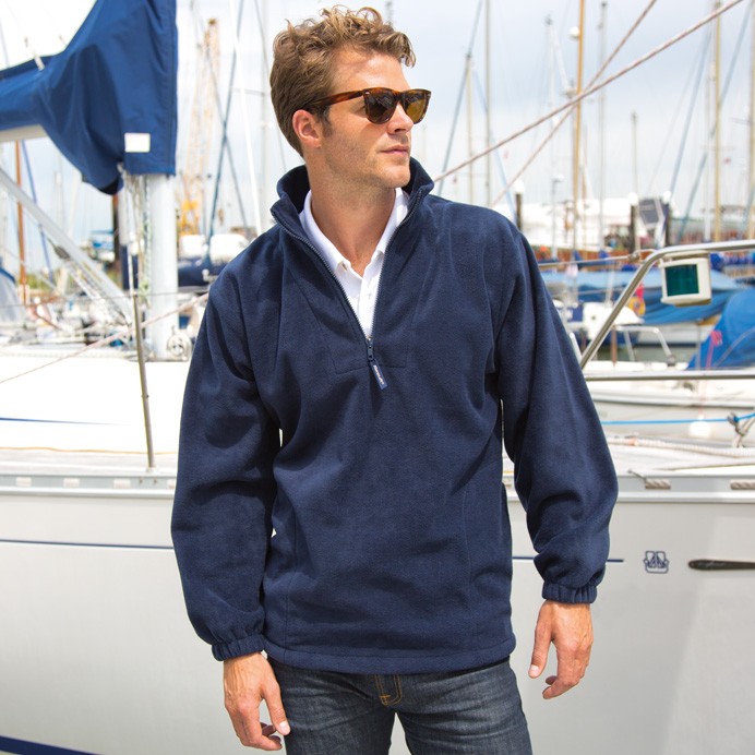 R033X Result Polartherm Fleece Top Navy Front