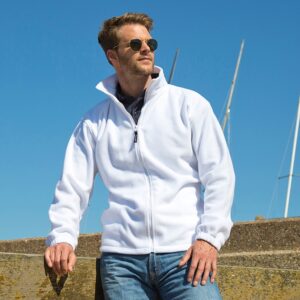 R036X Result Polartherm Fleece Jacket White Front Model