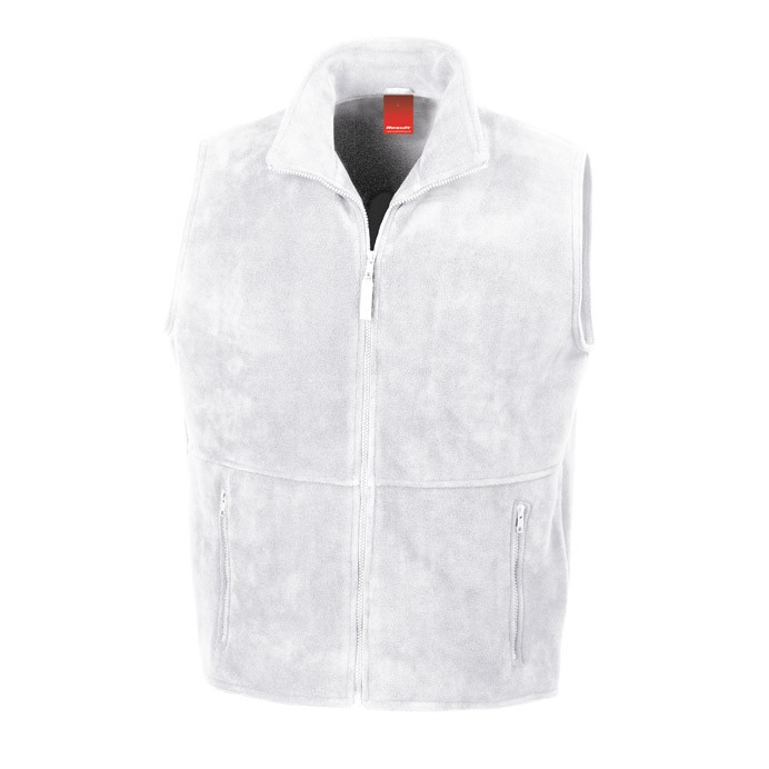 R037X Result Polartherm Fleece Bodywarmer White Front