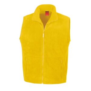 R037X Result Polartherm Fleece Bodywarmer Yellow Front
