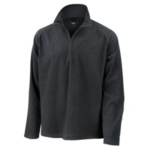 R112X Result Core Microfleece Top Black Front