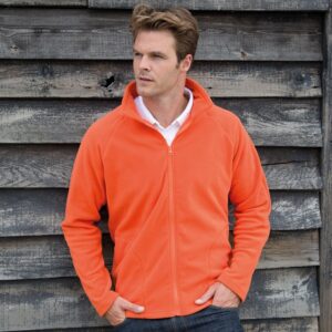Result R114X Core Microfleece Jacket Orange Front Model