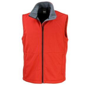 Result Core R214X Softshell Bodywarmer Red Front