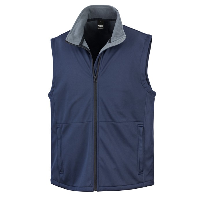 Result Core R214X Softshell Bodywarmer Navy Front