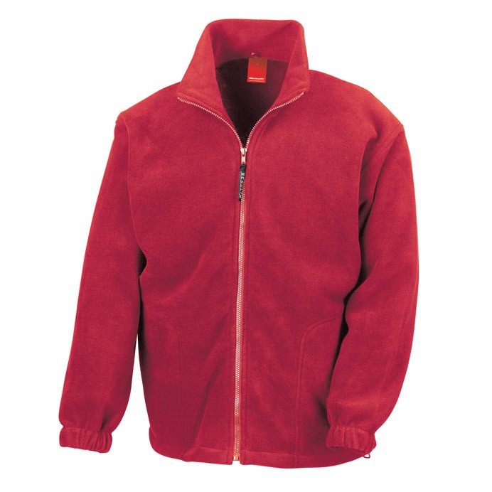 R036X Result Polartherm Fleece Jacket Red Front