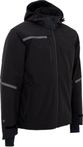ELKA 116503 Working Xtreme Recycled Softshell jacket - Black - Front