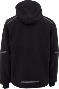 ELKA 116503 Working Xtreme Recycled Softshell jacket - Black - Rear