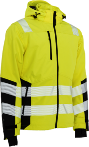 ELKA 116503R Visible Xtreme Recycled Softshell jacket - Hi Vis Yellow