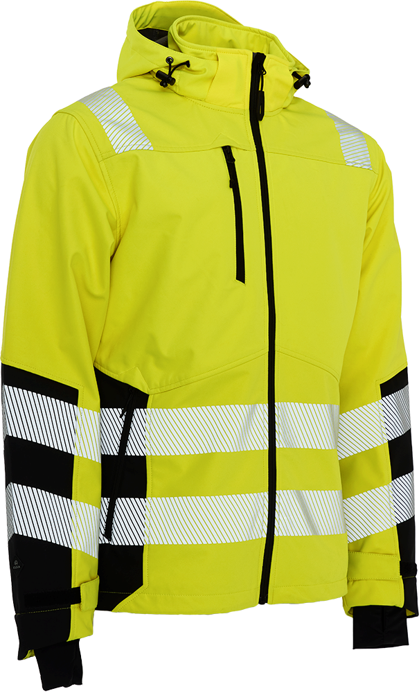ELKA 116503R Visible Xtreme Recycled Softshell jacket - Hi Vis Yellow