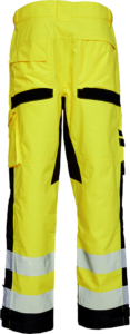 ELKA 182403R Visible Xtreme Recycled Waist Trousers - Hi Vis Yellow - Rear
