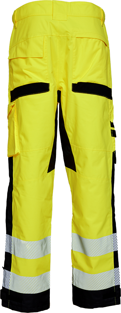 ELKA 182403R Visible Xtreme Recycled Waist Trousers - Hi Vis Yellow - Rear