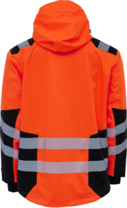 ELKA 186003R Visible Xtreme Recycled Jacket - Hi Vis Orange - Rear