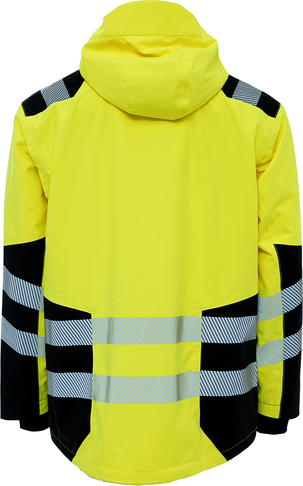 ELKA 186003R Visible Xtreme Recycled Jacket - Hi Vis Yellow - Rear