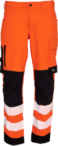 ELKA Visible Xtreme Recycled Waist Trousers - 282404R - Hi Vis Orange - Front