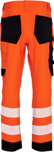 ELKA Visible Xtreme Recycled Waist Trousers - 282404R - Hi Vis Orange - Rear