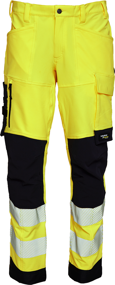 ELKA 282404R Visible Xtreme Recycled Waist Trousers - Hi Vis Yellow