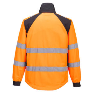 Portwest CD861 WX2 Eco Hi-Vis Work Jacket - Orange/Black - Orange hi vis work jacket - Rear
