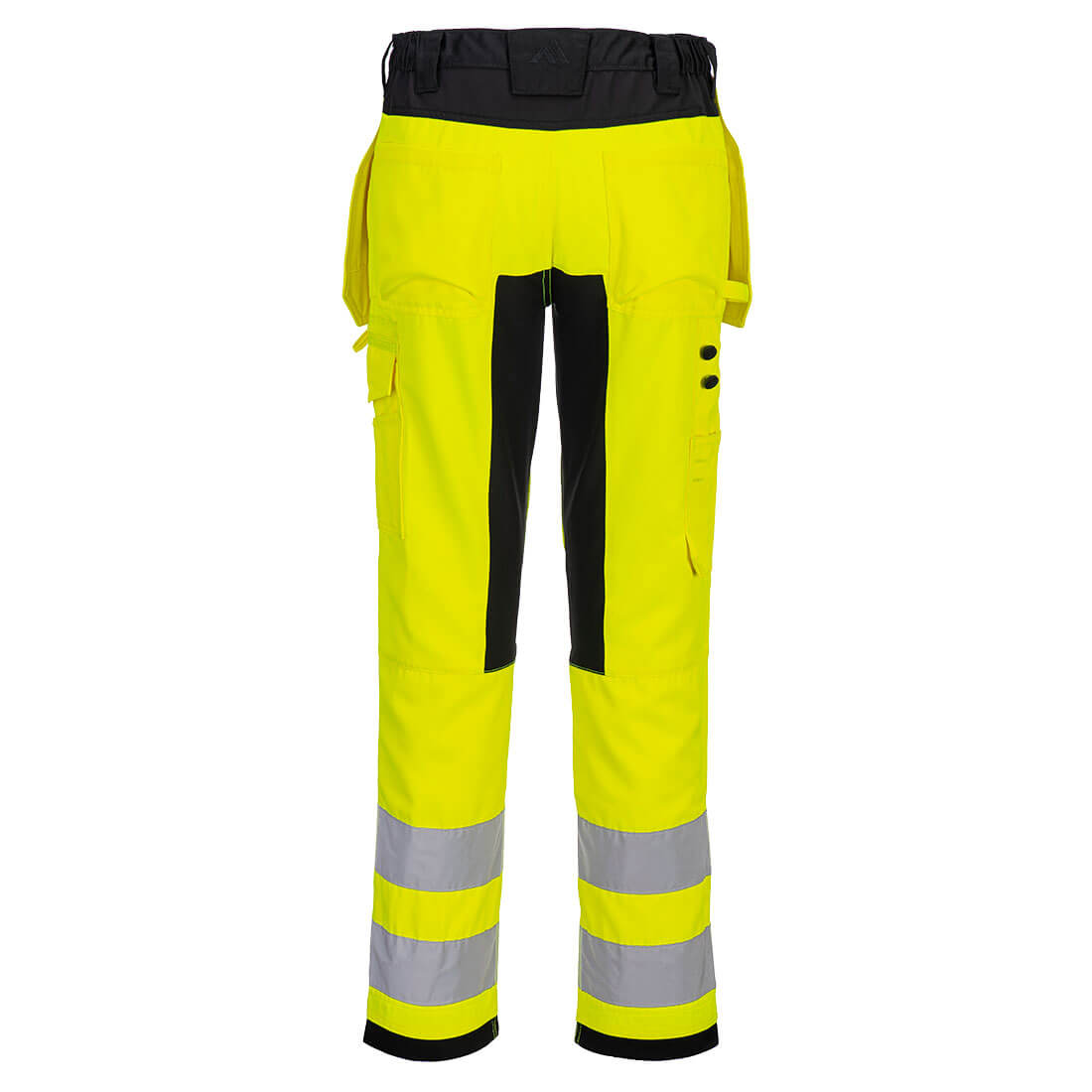 Portwest CD889 WX2 Eco Hi-Vis Holster Pocket Trousers - Yellow/Black - Rear