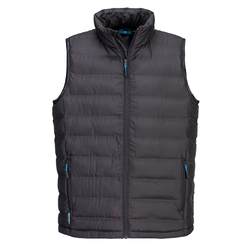 Portwest KX374 KX3 Ultrasonic Bodywarmer - Black - Black Padded Workwear Bodywarmer