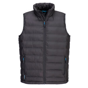 Portwest KX374 KX3 Ultrasonic Bodywarmer - Black - Black Padded Workwear Bodywarmer