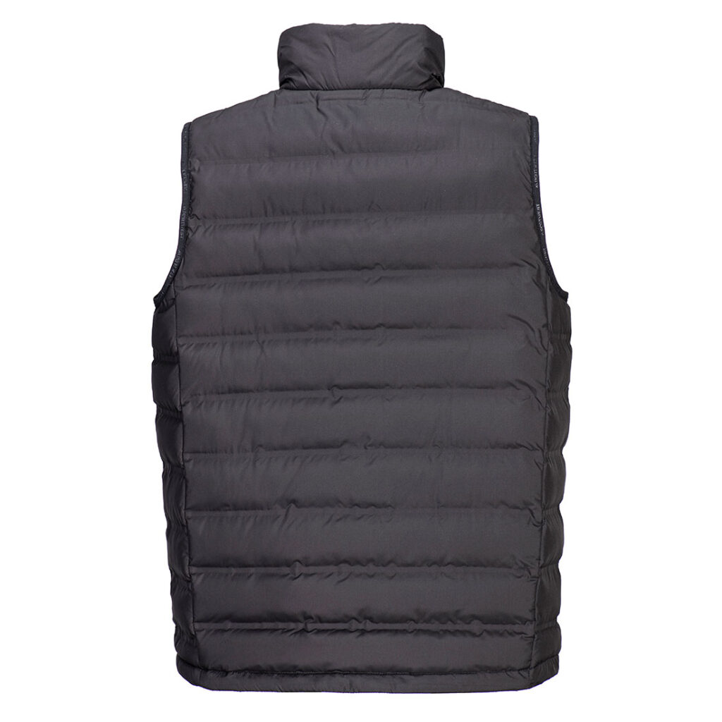 Portwest KX374 KX3 Ultrasonic Bodywarmer - Black - Black Padded Workwear Bodywarmer - Rear