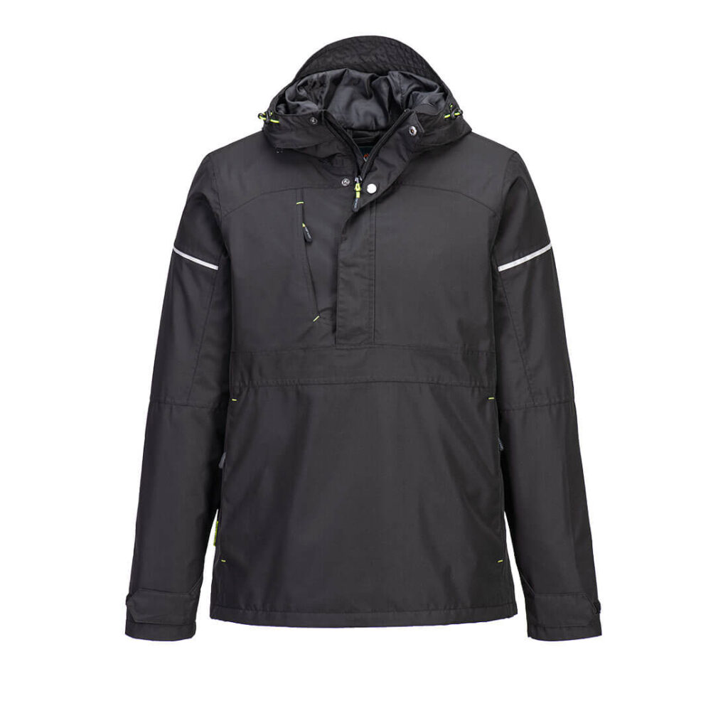 Portwest PW330 PW3 Overhead Rain Jacket - Black - Waterproof Rain Jacket