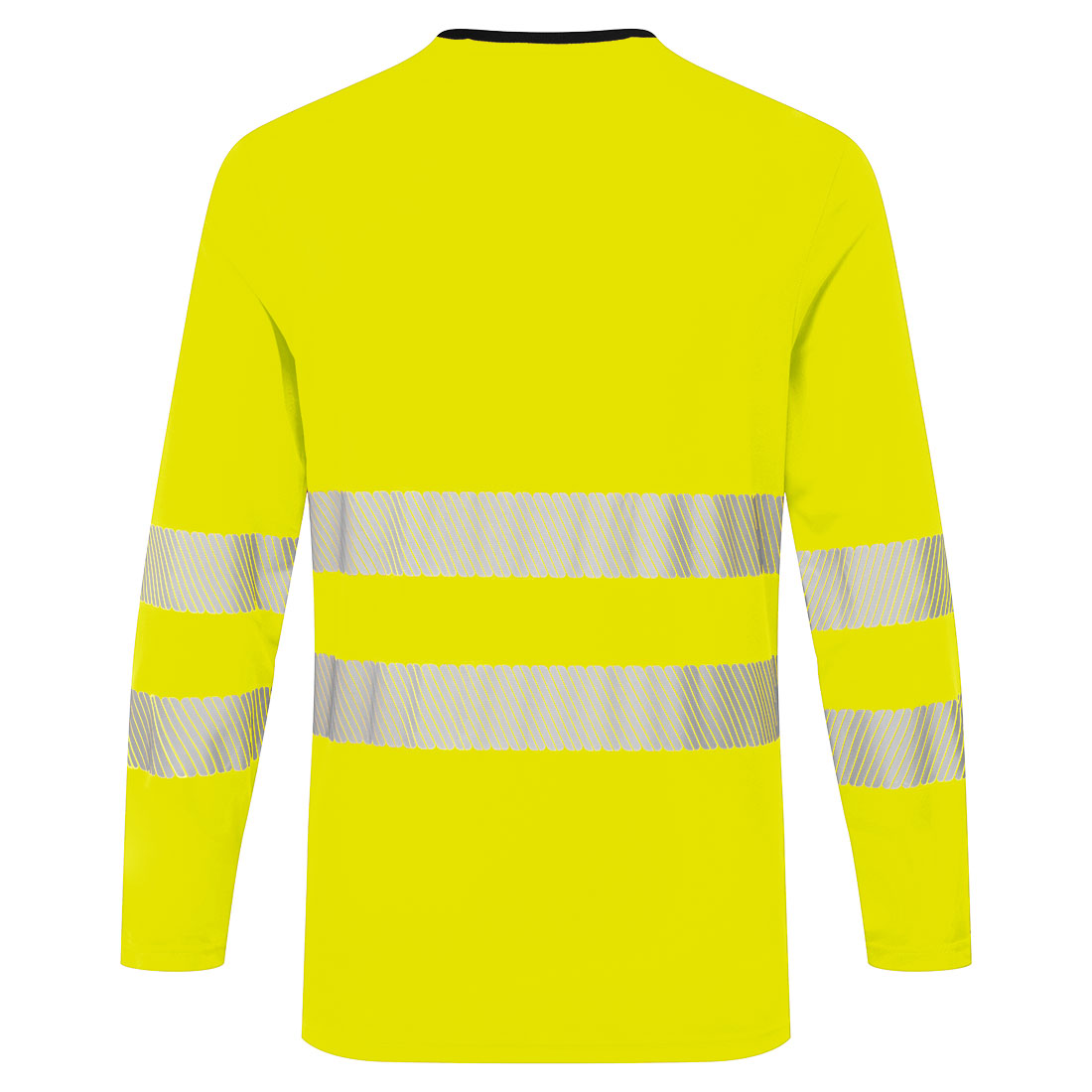 Portwest DX416 DX4 Hi-Vis T-Shirt Long Sleeve - Yellow rear