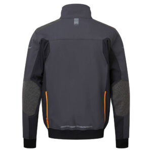 Portwest EV464 EV4 Softshell Bomber Jacket - Grey with Orange Zip - Rear