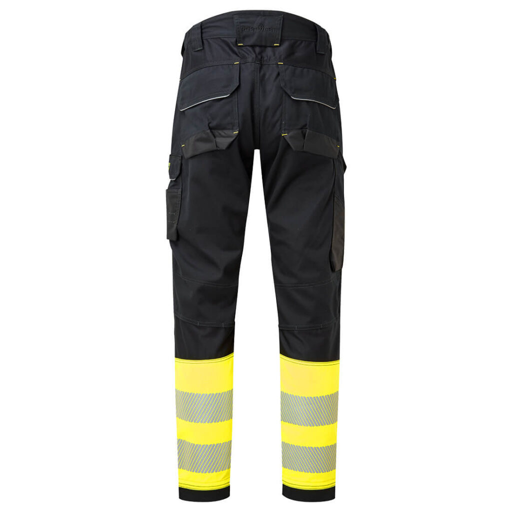 Portwest FR416 PW3 FR Hi Vis Class 1 Holster Trousers Rear