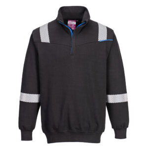 Portwest FR710 WX3 Flame Resistant Sweatshirt - Black
