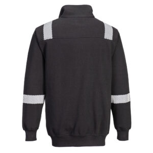 Portwest FR710 WX3 Flame Resistant Sweatshirt - Black Rear