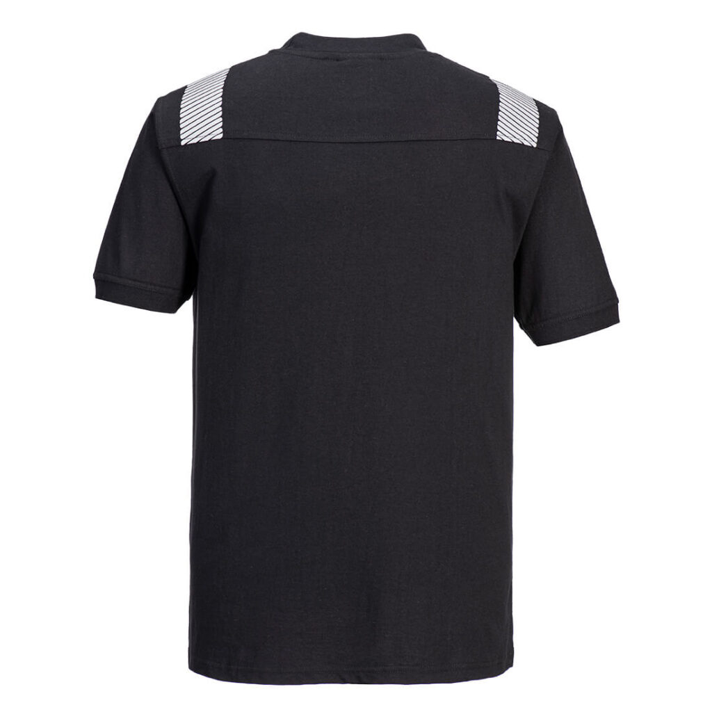 Portwest FR712 WX3 Flame Resistant T-Shirt - Black Rear