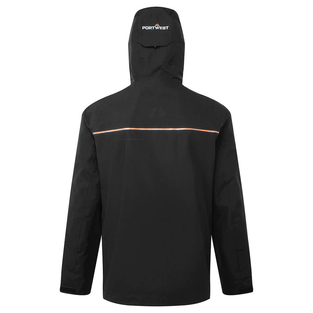 Portwest S385 Shell Rain Jacket - Black rear