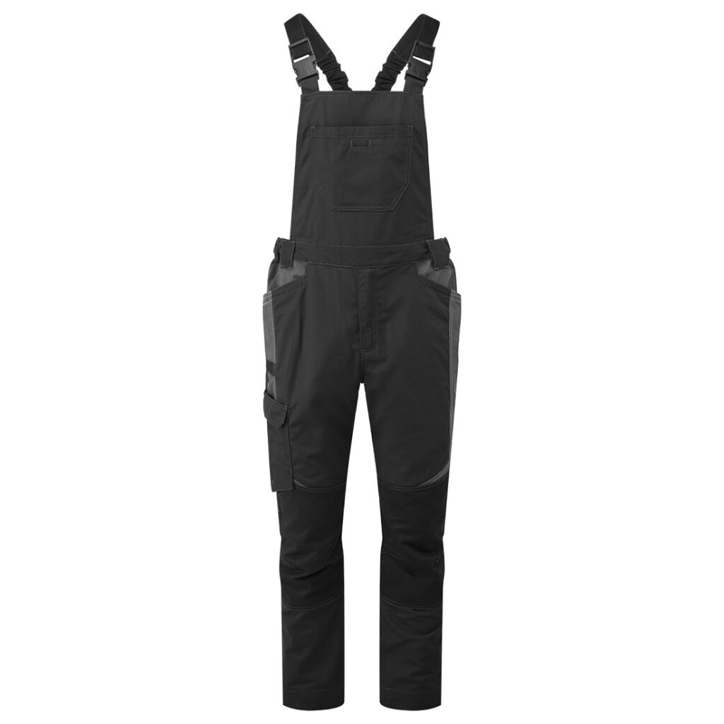 Portwest T746 WX3 Industrial Wash Bib and Brace - Black