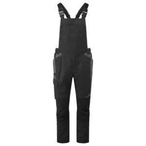 Portwest T746 WX3 Industrial Wash Bib and Brace - Black