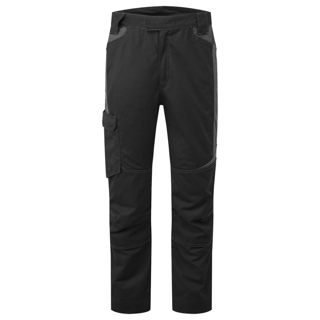 Portwest T747 WX3 Industrial Wash Trousers - Black Front