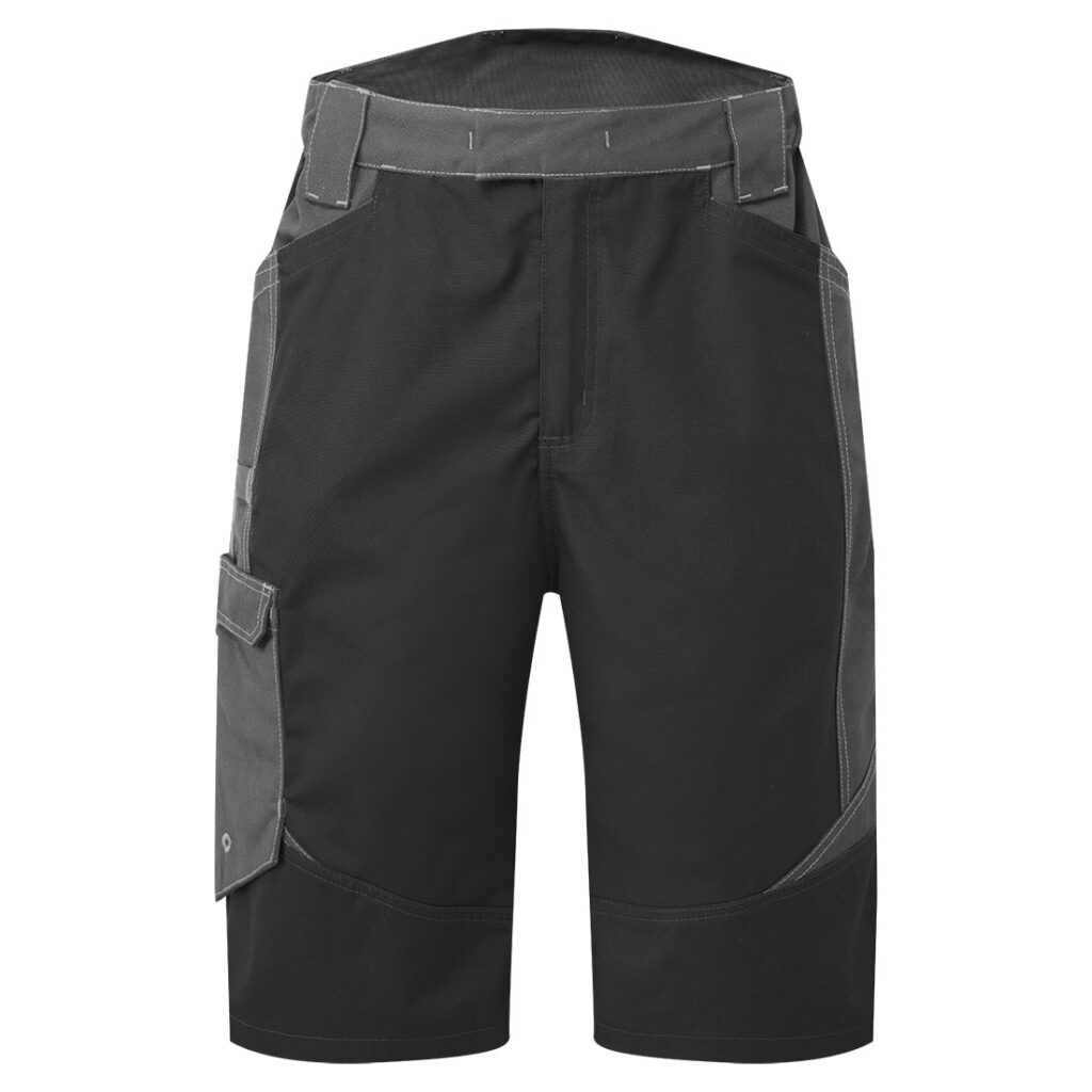 Portwest T748 WX3 Industrial Wash Shorts - Black Front