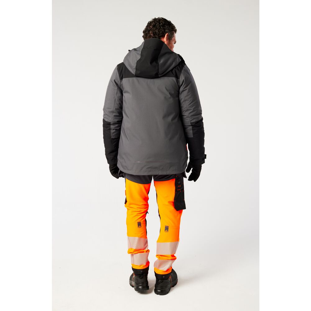 Portwest EV461 EV4 Winter Parka - Grey/Black - Rear Model