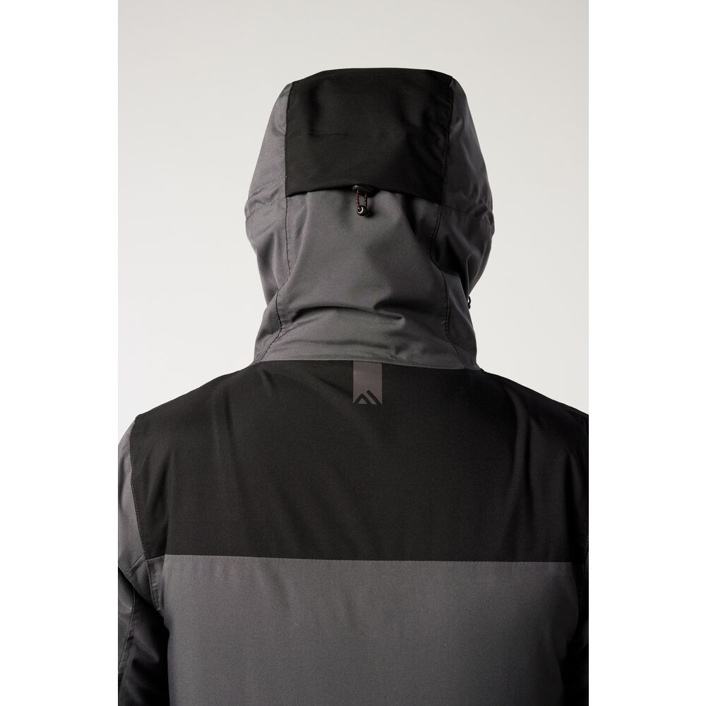 Portwest EV461 EV4 Winter Parka - Grey/Black - Rear Hood Up