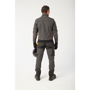 Portwest EV464 EV4 Softshell Bomber Jacket - Grey - Rear Model