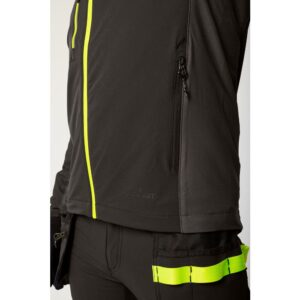 Portwest EV475 EV4 Stretch Work Jacket - Black/Yellow - Zip Pocket - Model