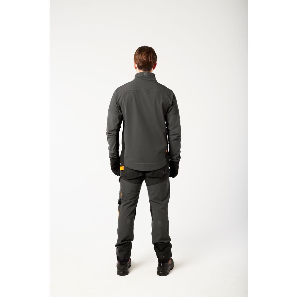 Portwest EV475 EV4 Stretch Work Jacket - Grey - Model Rear