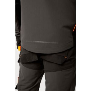 Portwest EV475 EV4 Stretch Work Jacket - Grey - Rear Model