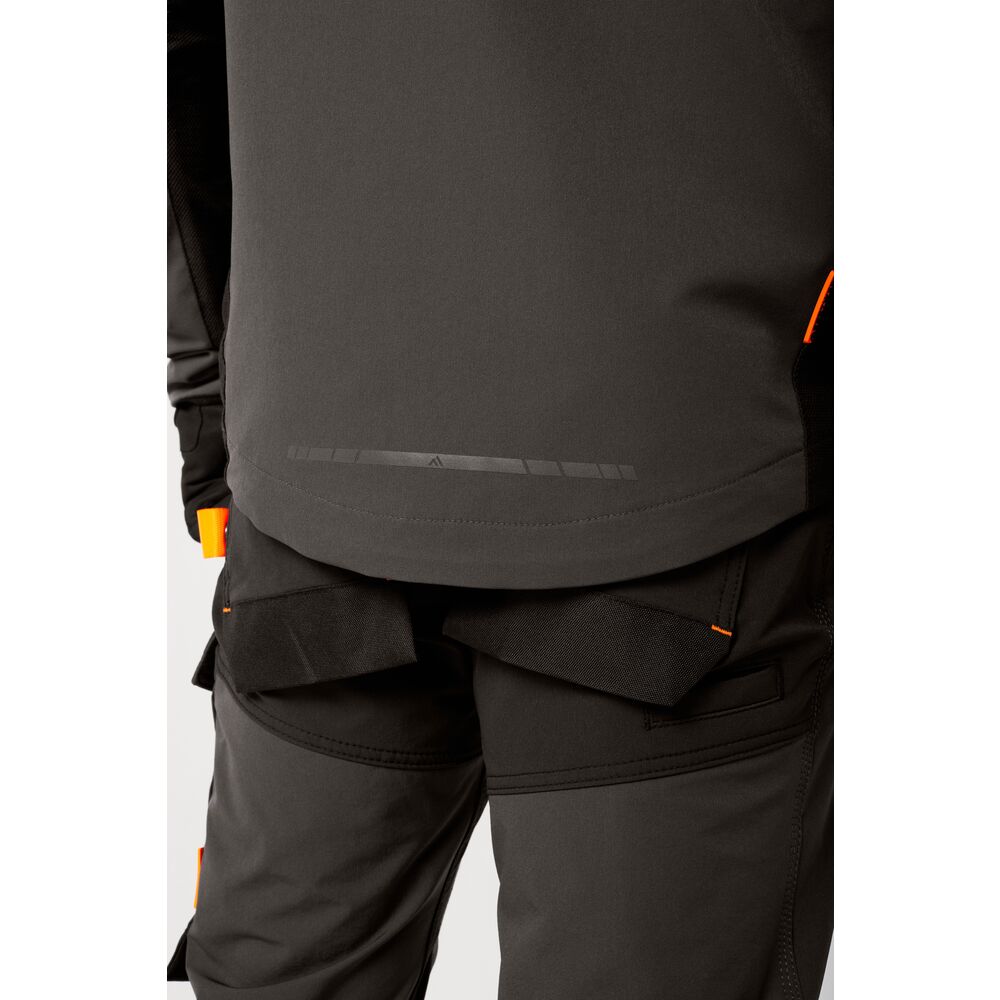 Portwest EV475 EV4 Stretch Work Jacket - Grey - Rear Model
