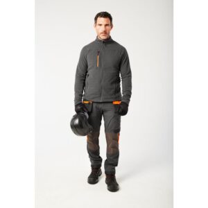 Portwest EV480 EV4 Textured Fleece - Grey - Model Front