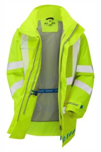 PULSAR EVO100 EVOLUTION Hi Vis Yellow Storm Coat Open