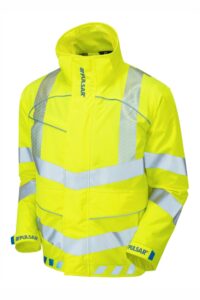 PULSAR EVO103 EVOLUTION Hi Vis Yellow Bomber Jacket Front Angle